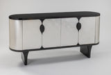 Artmax 2747-S Cabinet | 72-Inch Silverleaf Luxury Storage Cabinet with Optional Mirror