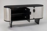 Artmax 2747-S Cabinet | 72-Inch Silverleaf Luxury Storage Cabinet with Optional Mirror