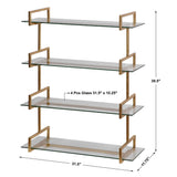 Auley Wall Shelf - Gold / Silver by Uttermost - View 3
