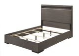 Acme - Escher EK Bed 27647EK LED & Gray Oak Finish