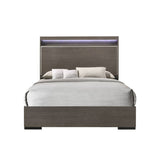 Acme - Escher Queen Bed 27650Q LED & Gray Oak Finish