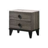 Avantika Nightstand 27673 Faux Marble Top & Rustic Gray Oak Finish | Acme - 27673 - Home Elegance USA - 2