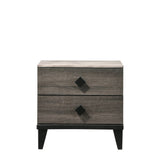 Avantika Nightstand 27673 Faux Marble Top & Rustic Gray Oak Finish | Acme - 27673 - Home Elegance USA - 3