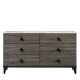 Avantika Dresser 27675 Faux Marble Top & Rustic Gray Oak Finish | Acme - 27675 - Home Elegance USA - 3