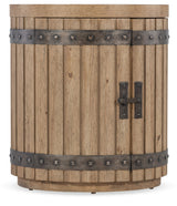 Vineyard Row Wine Barrel End Table - Light Brown by Hooker Furniture - View 1