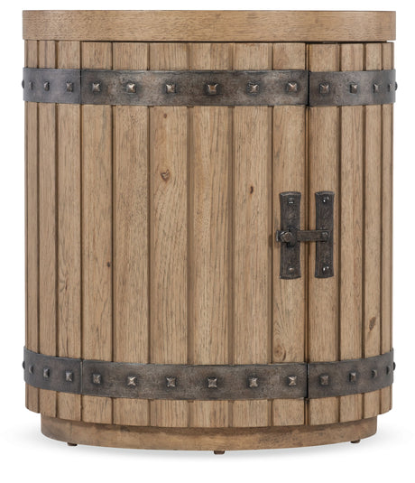 Vineyard Row Wine Barrel End Table - Light Brown by Hooker Furniture - View 1