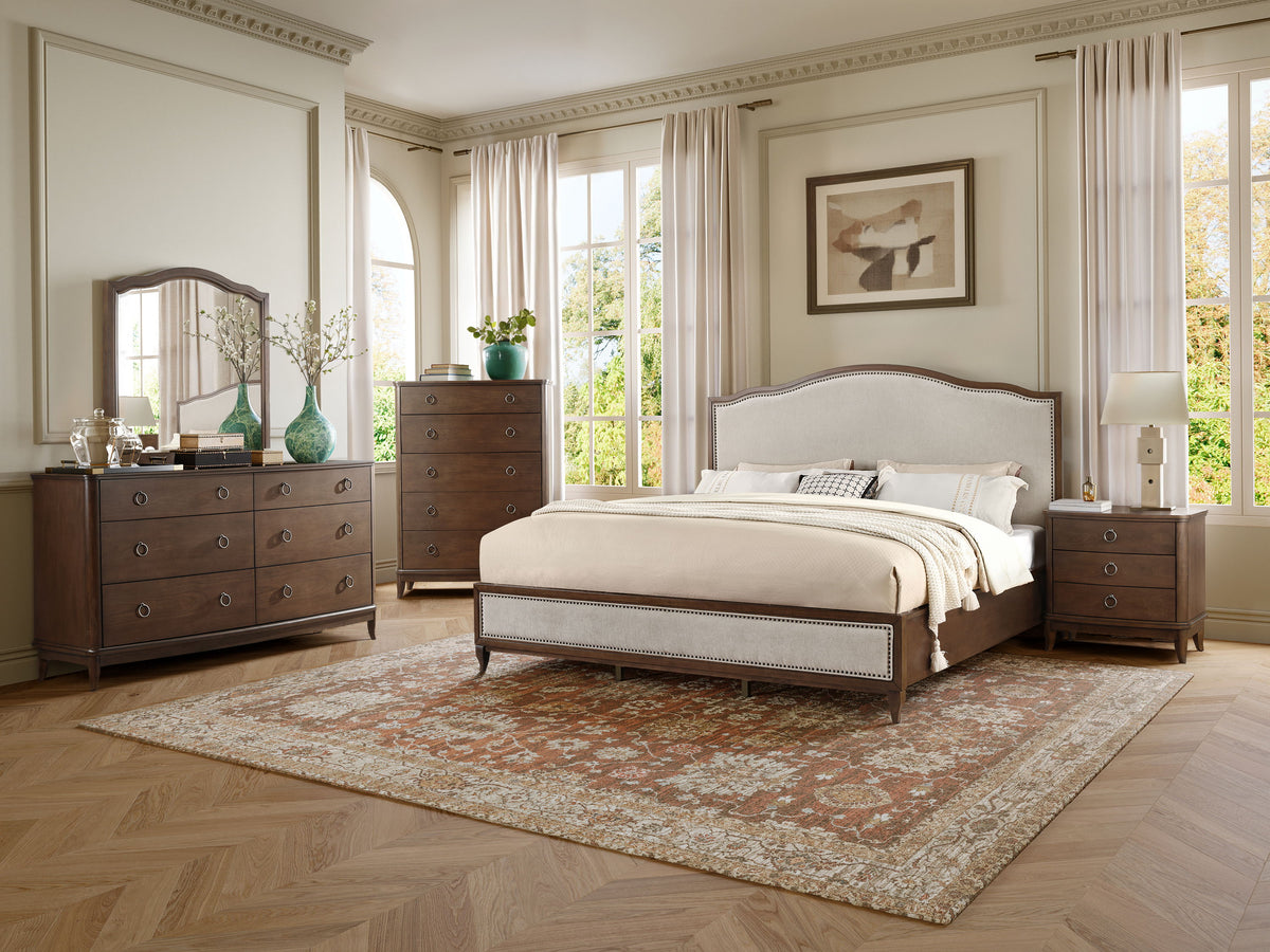 Bellevue King Upholstered Bed - Whiskey Brown | Flexsteel