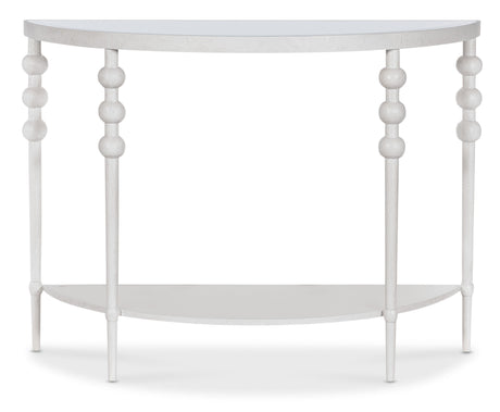Melange On The Bright Side Demilune Console - White by Hooker Furniture - View 3