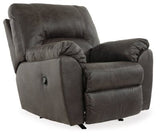 Ashley Pewter Tambo Rocker Recliner - Faux Leather | Home Elegance USA