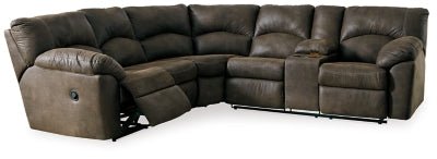 Ashley Canyon Tambo 27802S1 2 - Piece Reclining Sectional - Faux Leather | Home Elegance USA