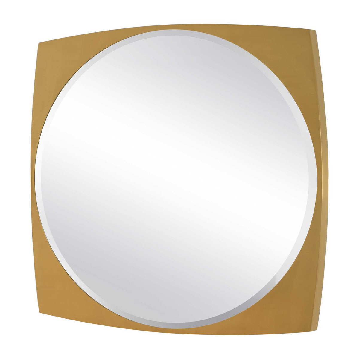 Neilia Round Mirror Brass - Gold by Uttermost - View 4