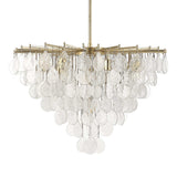 Goccia 8 Light Tear Drop Glass Pendant - Gold by Uttermost - View 7