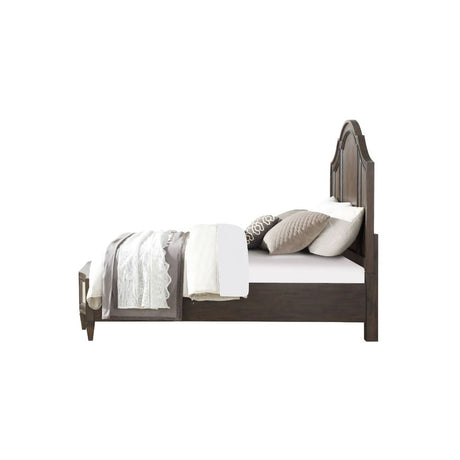 Acme - Peregrine Queen Bed W/Storage 27990Q Walnut Finish