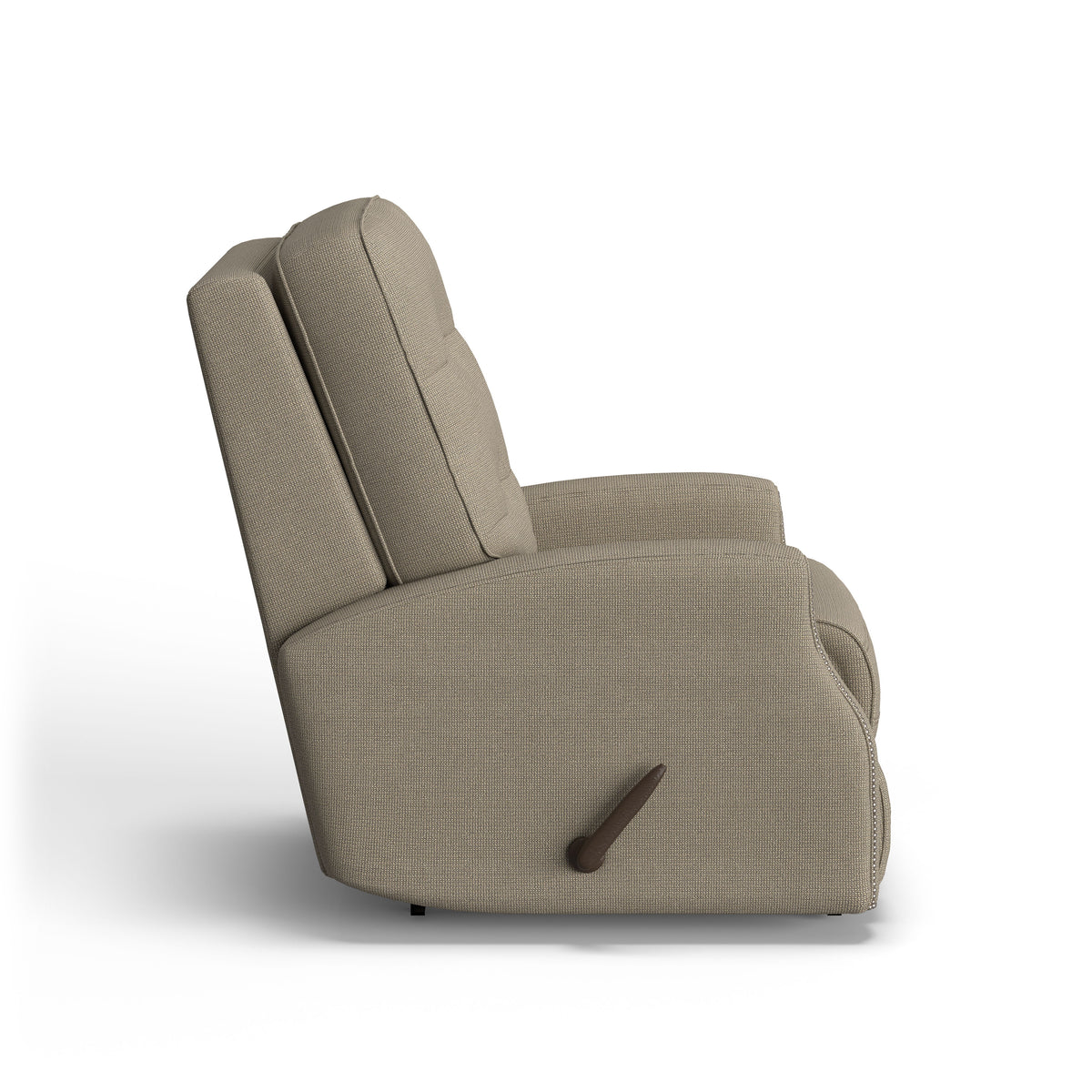 Devon Transitional Fabric Recliner With Nailhead Trim | Flexsteel