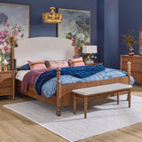 Azalea King Upholstered Bed - Walnut | Flexsteel