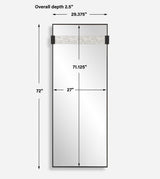 Stratton Modern Dressing Mirror - Black by Uttermost - View 8