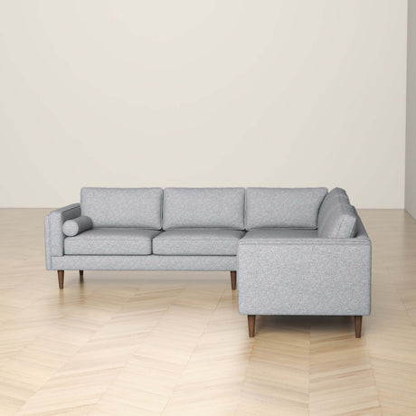 Amber Light Grey Corner Sectional Sofa - sold by Home Elegance USA