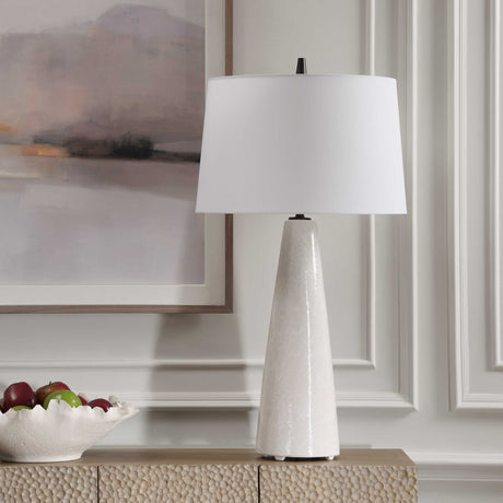 Loire Ivory Glaze Table Lamp - Beige by Uttermost - View 3