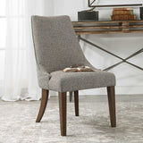Daxton Armless Chair Earth Tone - Beige / Dark Brown by Uttermost - View 3