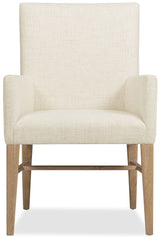 Driftwood Fabric Upholstered Arm Chair (Set of 2) Buckboard - Beige / Light Brown by Hooker Furniture - View 4
