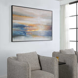 Seafaring Dusk Hand Painted Abstract Art - Beige / Blue by Uttermost - View 3