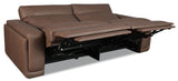 Simone ZG 2 over 2 Power Sofa With Power Headrest and BT speaker - Dark Brown by Hooker Furniture - View 4
