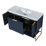 48 Inch Freestanding Bathroom Vanity With Resin Basin,48x18 - BVA01148NB - W99951399 - image - 24