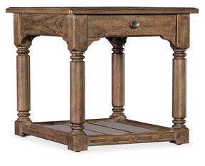 Americana End Table - Light Brown by Hooker Furniture - View 1