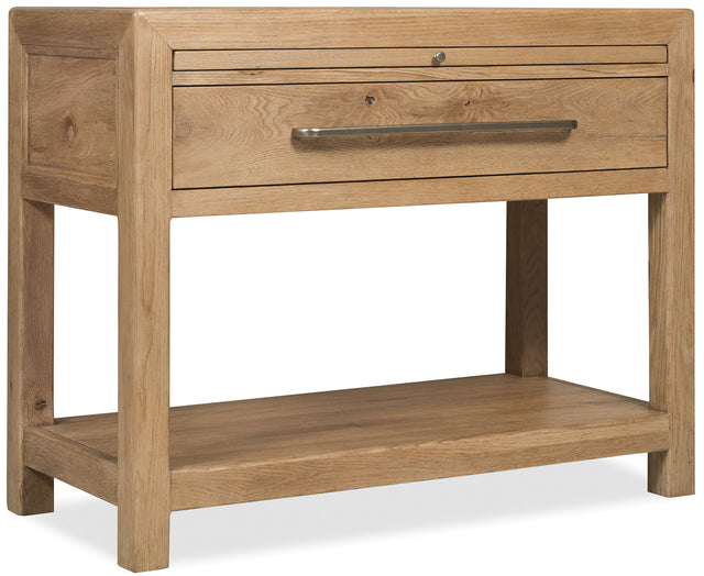 Driftwood One-Drawer Nightstand With Stone Buckboard - Light Brown by Hooker Furniture - View 1