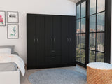 Guajira Six Door Armoire, Three Cabinets , Hidden Drawer Shoes - sold by Home Elegance USA