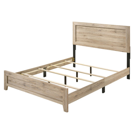 Acme - Miquell EK Bed 28037EK Natural Finish