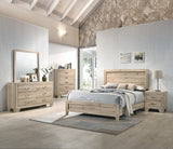 Acme - Miquell EK Bed 28037EK Natural Finish