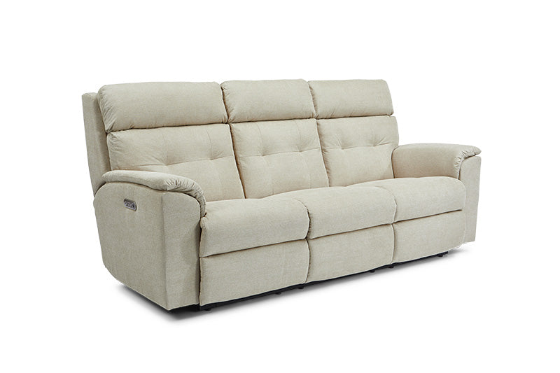 Mason Transitional Fabric Power Reclining Sofa With Power Headrests | Flexsteel