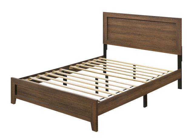 Acme - Miquell EK Bed 28047EK Oak Finish