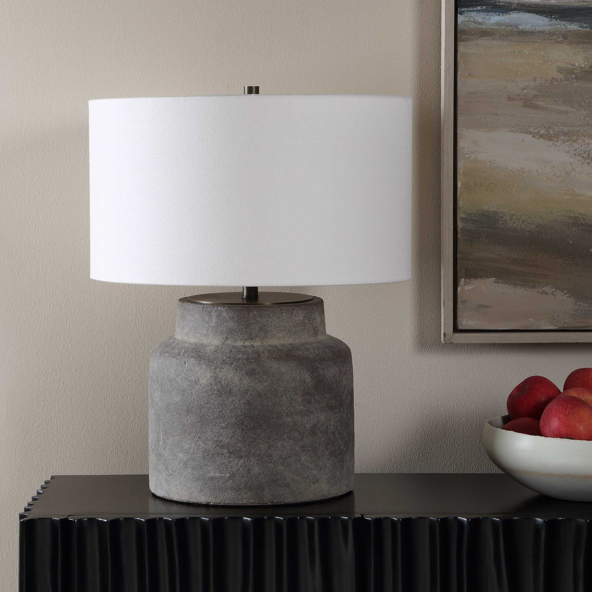 Benedet Wash Table Lamp Brown,Gray - Dark Gray by Uttermost - View 4