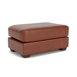 Thornton Leather Cocktail Ottoman | Flexsteel
