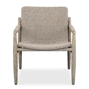 Sumba Wicker Outdoor Lounge Chair - Gray by Uttermost - View 1