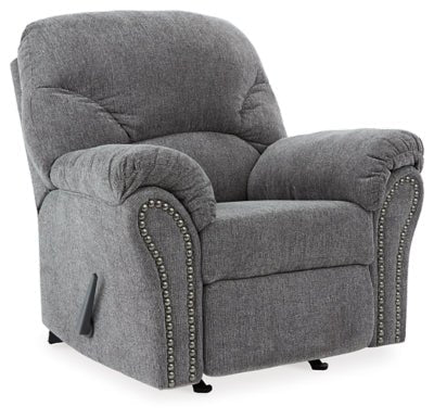 Ashley Pewter Allmaxx Rocker Recliner - Chenille | Home Elegance USA