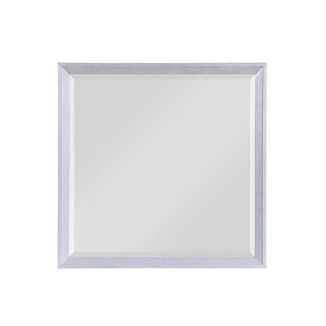 Acme - Aromas Mirror 28124 White Oak Finish