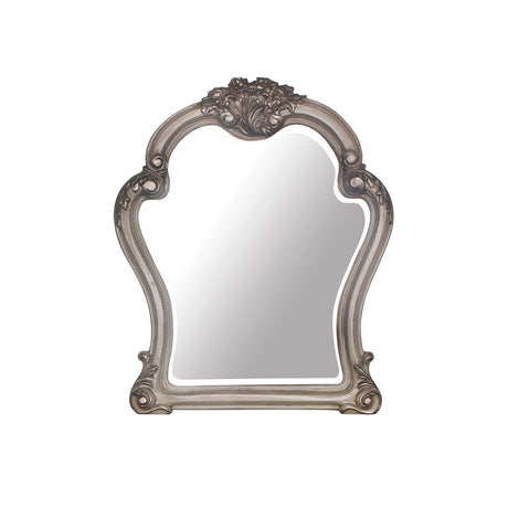 Acme - Dresden Mirror 28174 Vintage Bone White Finish