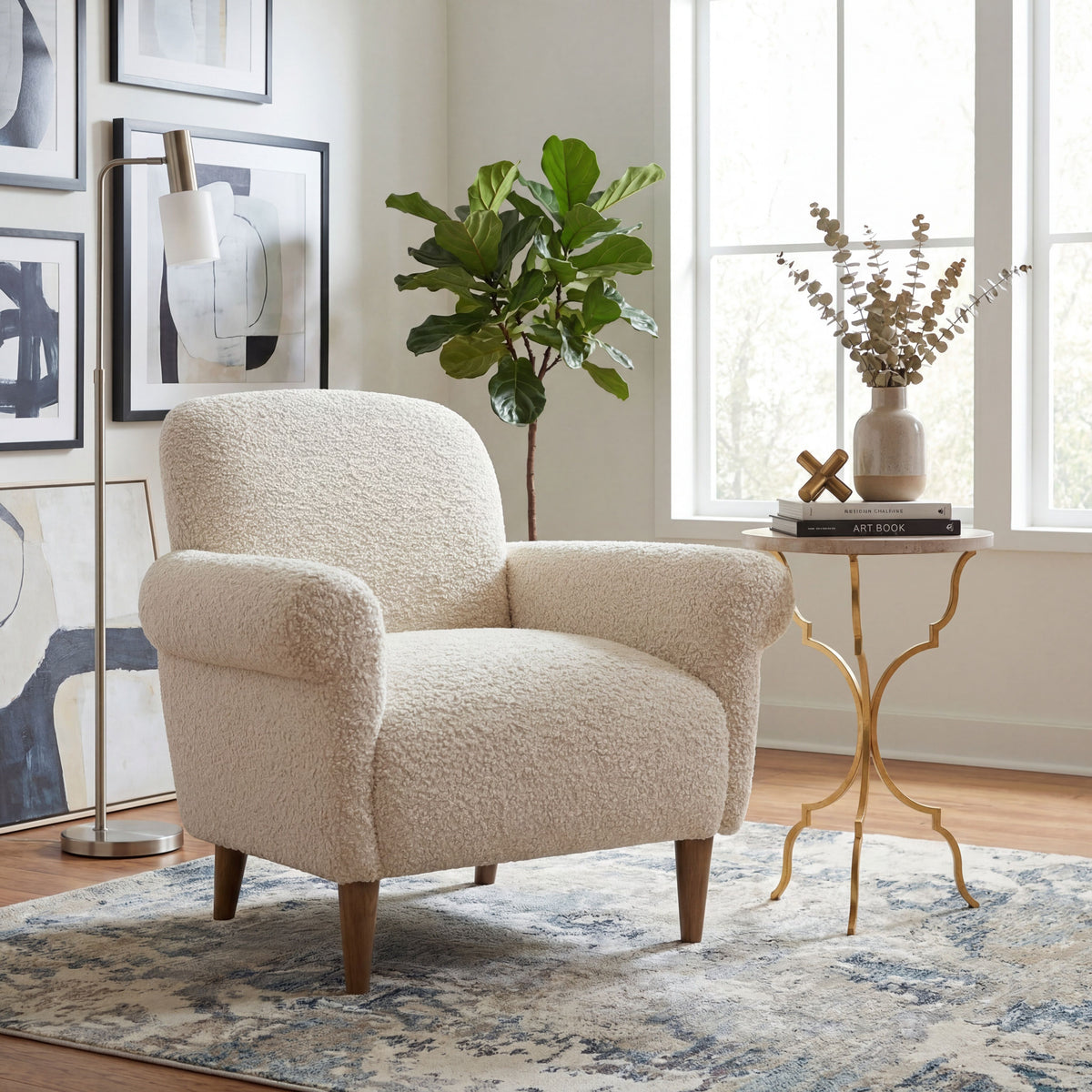 Leesa Accent Chair - Beige by Hooker Furniture - View 2