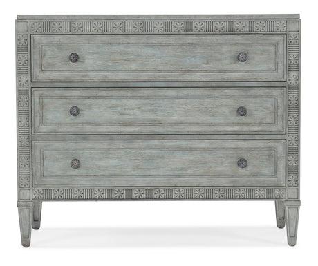 Charleston Three-Drawer Chest - Light Blue by Hooker Furniture - View 2
