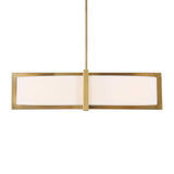 Cresson 4 Light Drum Pendant White / Gold - Gold / White by Uttermost - View 8
