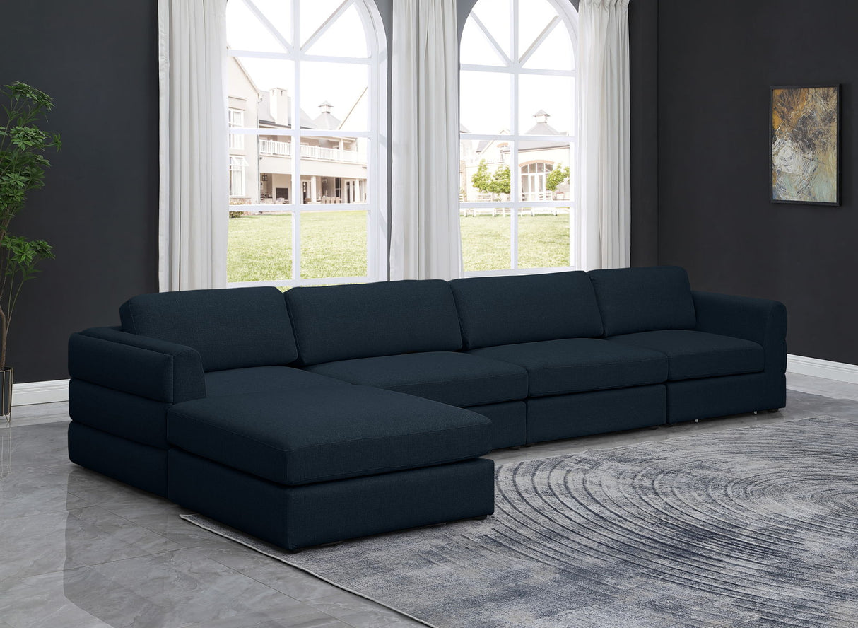 Beckham - Modular Sectional 5 Piece - Navy | Home Elegance USA