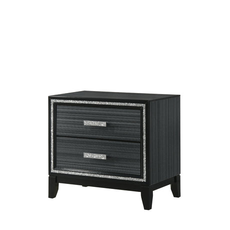 Acme - Haiden Nightstand 28433 Weathered Black Finish