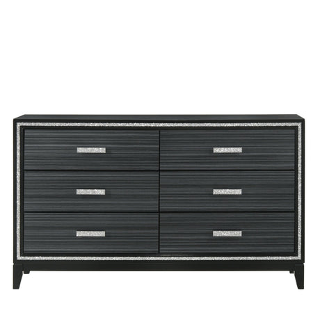 Acme - Haiden Dresser 28435 Weathered Black Finish