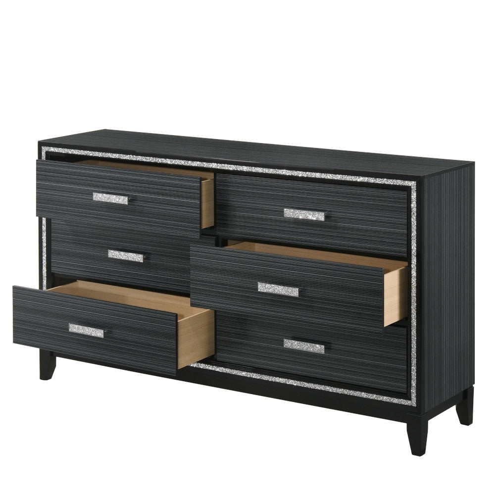 Acme - Haiden Dresser 28435 Weathered Black Finish