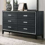 Acme - Haiden Dresser 28435 Weathered Black Finish