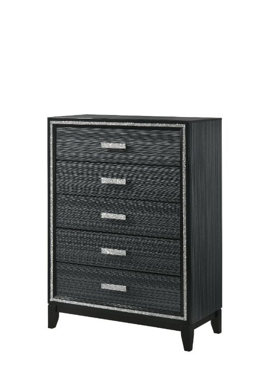 Acme - Haiden Chest 28436 Weathered Black Finish