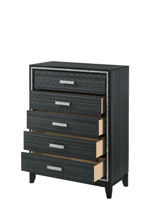 Acme - Haiden Chest 28436 Weathered Black Finish